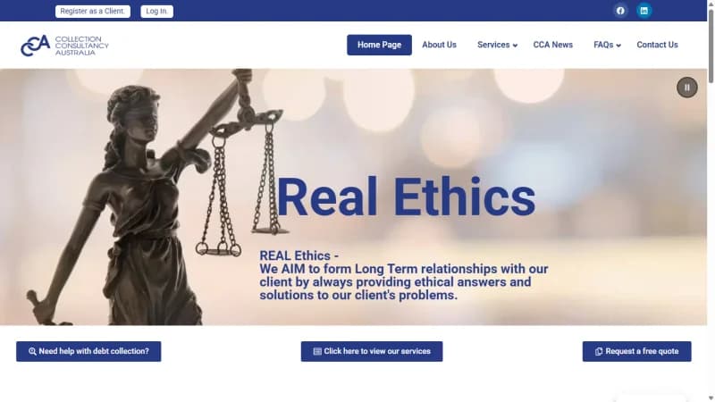 Collection Consultancy AU — white label WordPress development project