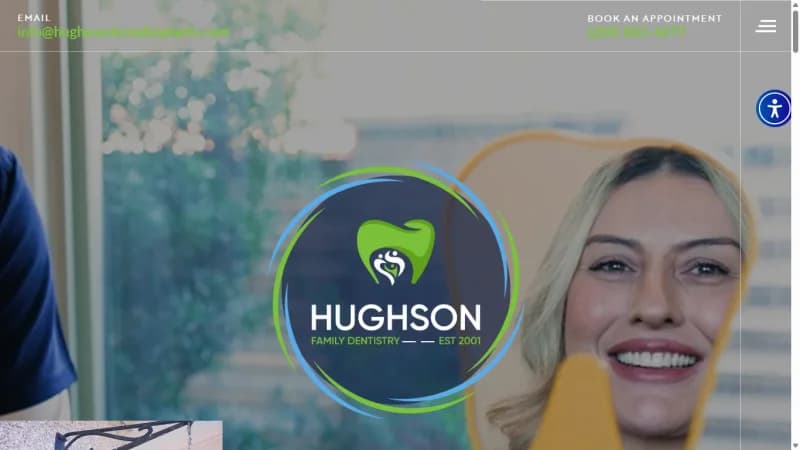 Hughson Family Dentistry — white label WordPress development project